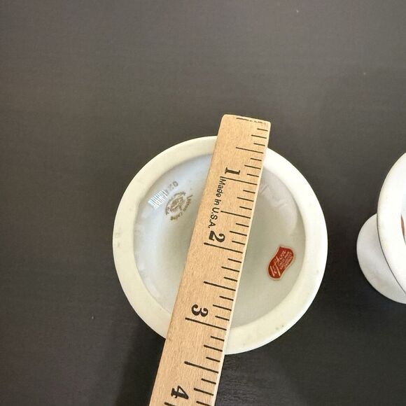 (2) Vintage Lefton Porcelain Winter Candleholders Cardinals & Holly Numbered - Picture 16 of 16